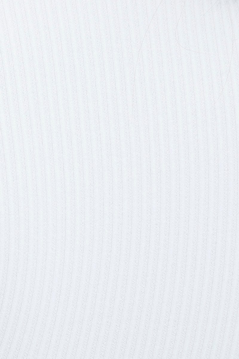 White Top Long Sleeve High Neck Seamless - Image 6