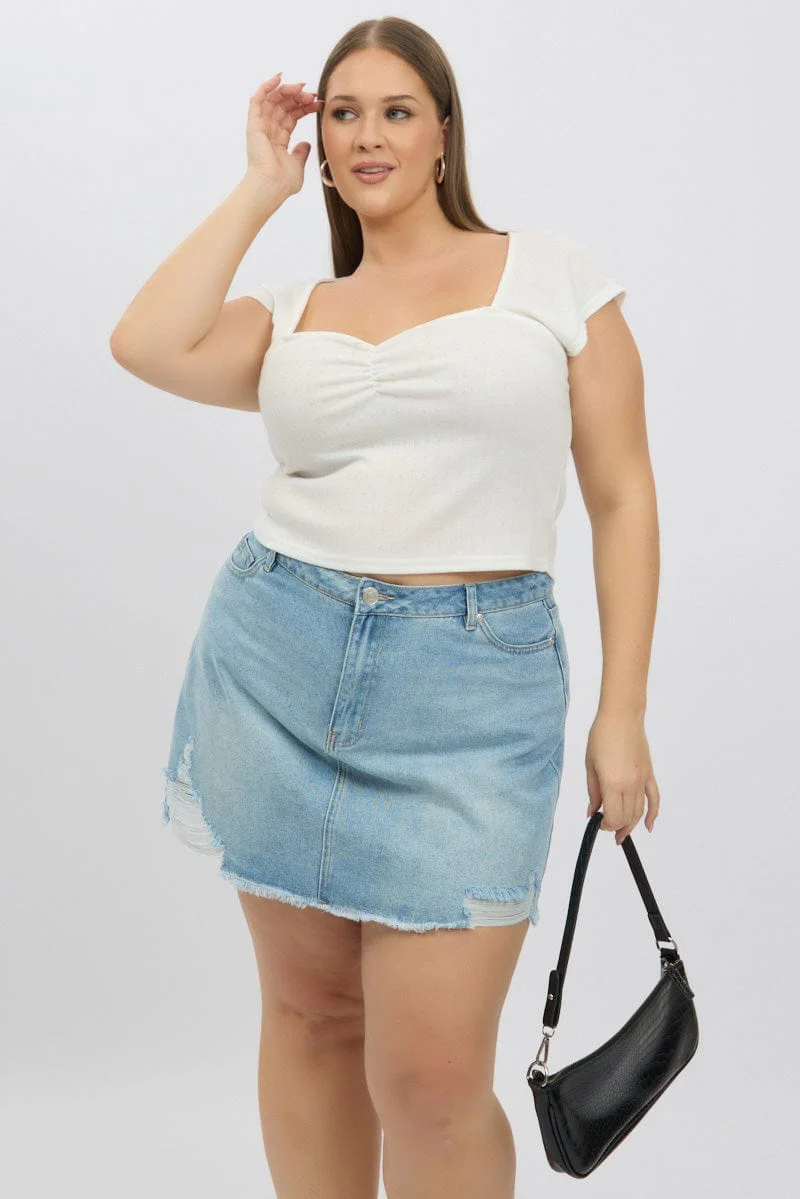 White Top Short Sleeve