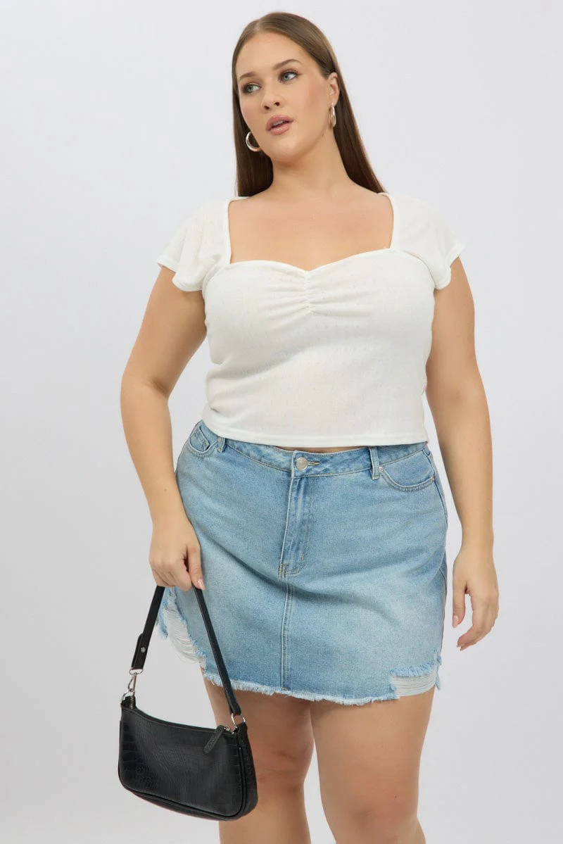 White Top Short Sleeve - Image 3