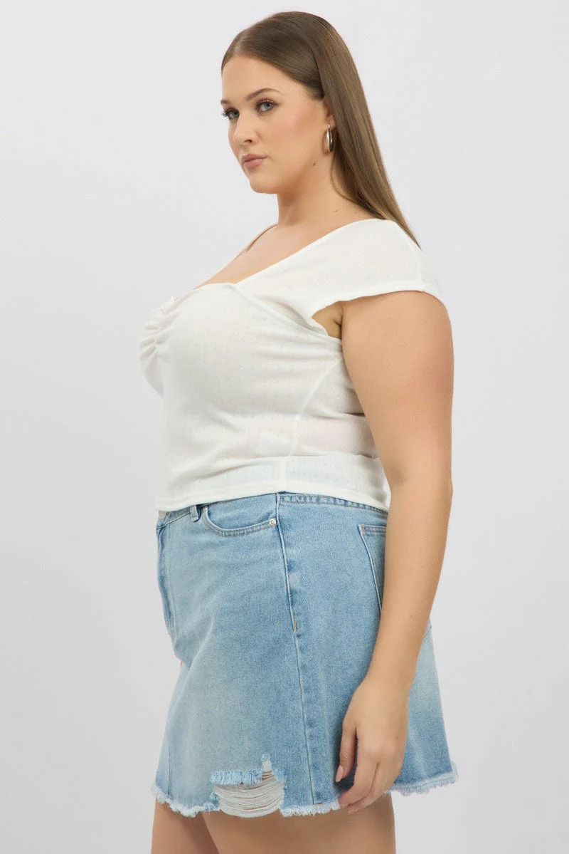 White Top Short Sleeve - Image 4