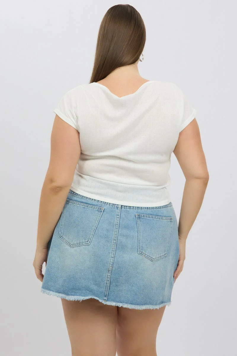White Top Short Sleeve - Image 5