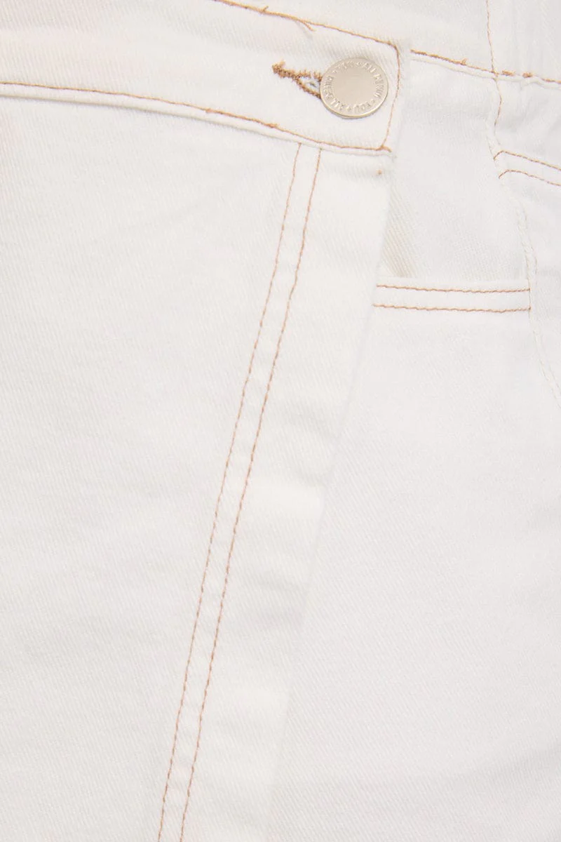 White Wrap Skorts High Rise - Image 4