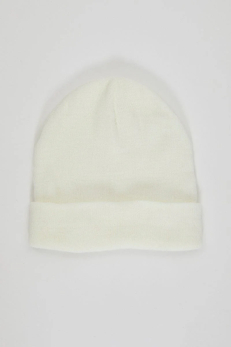 Winter Whi Plus Ribbed Beanie - Image 2