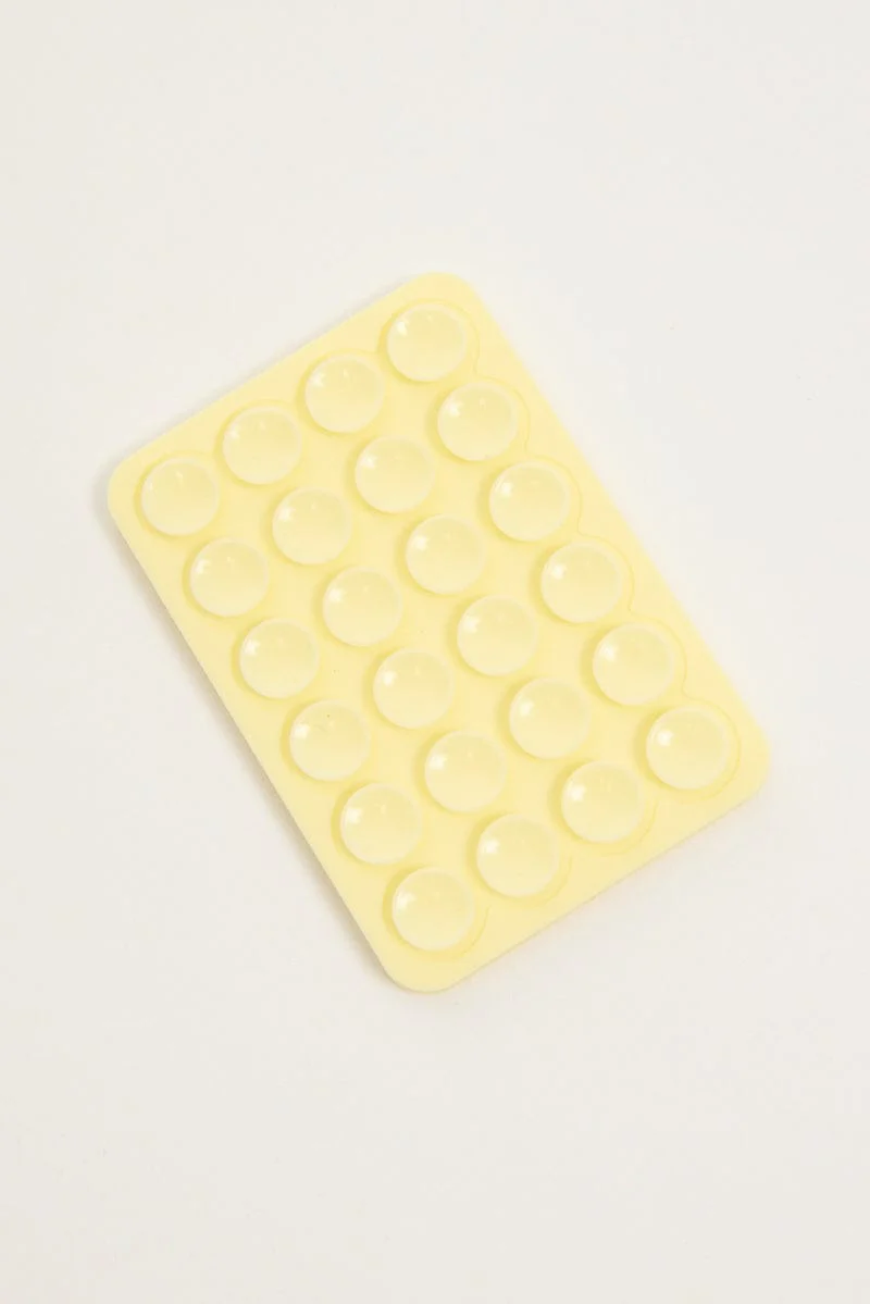 Yellow Double Side Suction Phone Grip - Image 2