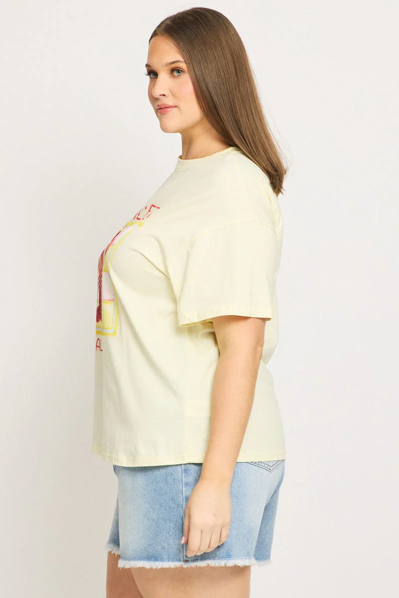 Yellow Graphic Tee Short Sleeve Lobster - Image 3