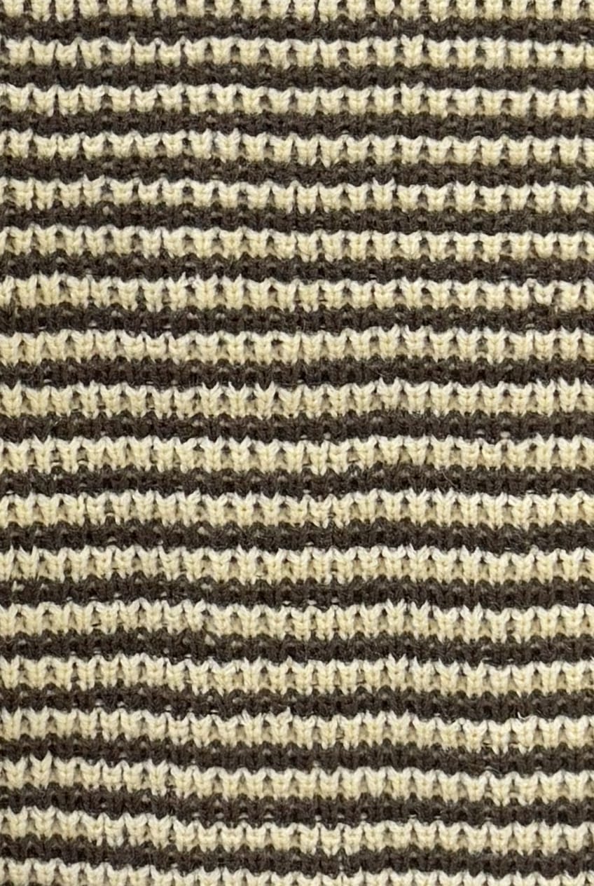 Yellow Stripe Stripe Knit Top Long Sleeve - Image 6